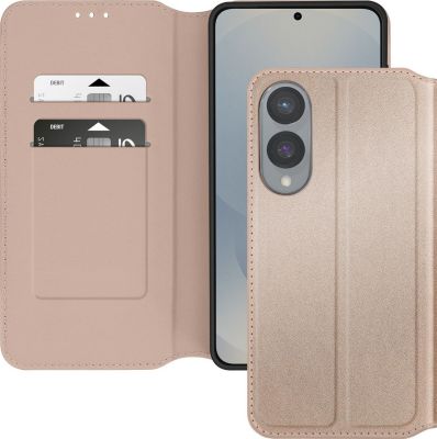 Etui AVIZAR Samsung S25 Edge Portefeuille Or