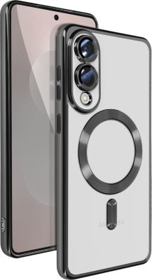 Coque AVIZAR MagSafe Samsung S25 Edge Chromé Noir