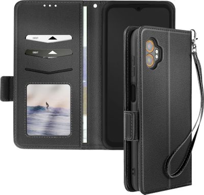 Etui AVIZAR Portefeuille Galaxy XCover 7 Pro Noir