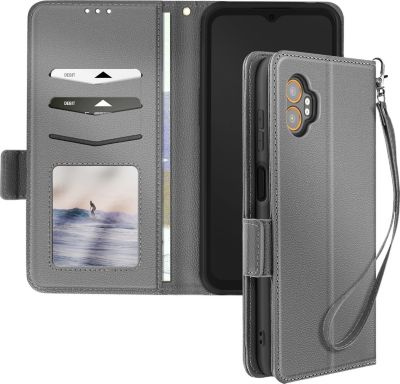 Etui AVIZAR Portefeuille Galaxy XCover 7 Pro Gris