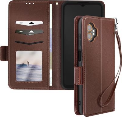 Etui AVIZAR Portefeuille Galaxy XCover 7 Pro Marron
