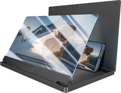 AVIZAR Loupe Écran 12'' avec Lentille HD Noir