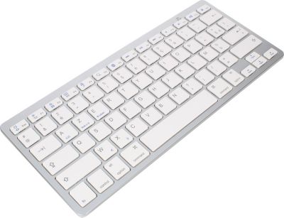 Clavier sans fil AVIZAR Clavier Bluetooth AZERTY Ultra-fin Gris