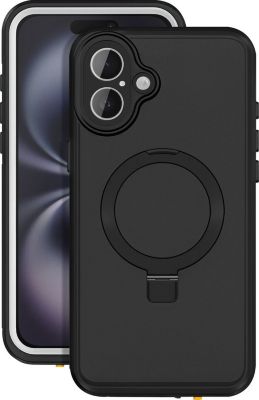Coque REDPEPPER iPhone 16 MagSafe Étanche Noir