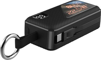 Batterie externe LINQ 8000 mAh USB C et Lightning + Porte Clé