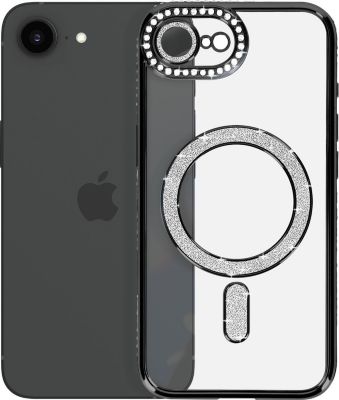 Coque AVIZAR Diamant iPhone 16e MagSafe Noir