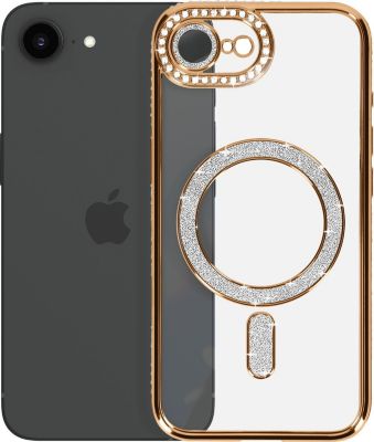 Coque AVIZAR Diamant iPhone 16e MagSafe Or