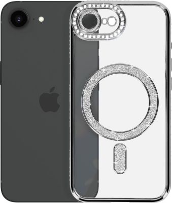 Coque AVIZAR Diamant iPhone 16e MagSafe Argent