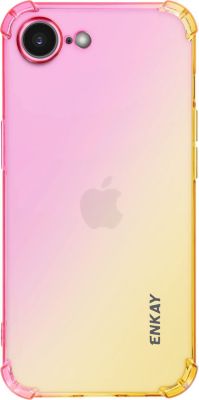 Coque ENKAY Silicone iPhone 16e Rose / Gold Coque ENKAY Silicone iPhone 16e Rose / Gold
