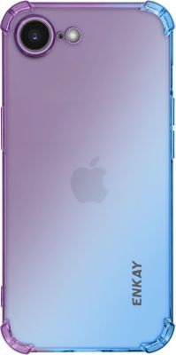 Coque ENKAY Silicone iPhone 16e Violet / Bleu Coque ENKAY Silicone iPhone 16e Violet / Bleu