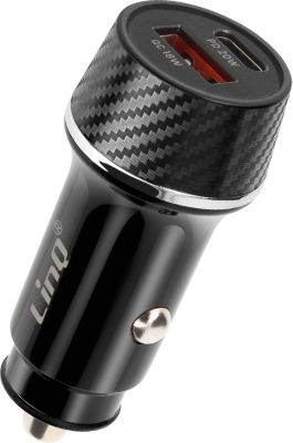 Chargeur allume cigare LINQ LinQ Chargeur Voiture 38W USB-C + USB Ch