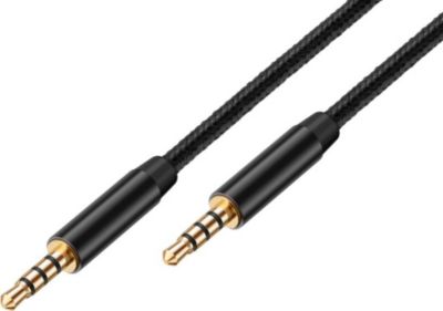 Câble Jack AVIZAR avec Connecteurs Plaqués Or Tressé 3m