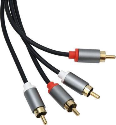 Câble RCA AVIZAR Audio 2 RCA vers 2 RCA Double Blindage Câble RCA AVIZAR Audio 2 RCA vers 2 RCA Double Blindage