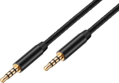 Câble Jack AVIZAR avec Connecteurs Plaqués Or Tressé 5m