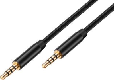 Câble Jack AVIZAR avec Connecteurs Plaqués Or Tressé 5m Câble Jack AVIZAR avec Connecteurs Plaqués Or Tressé 5m