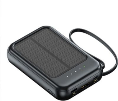 Batterie externe AVIZAR 5000mAh avec Torche / Câble Série Sirius