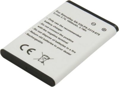 Batterie externe AVIZAR pour Simvalley SX-330 Li-ion 1000mAh