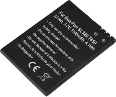 Batterie externe AVIZAR pour Bea-Fon SL320 / T850 Li-ion 1100mAh