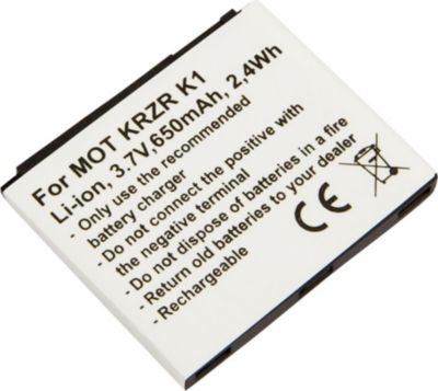 Batterie externe AVIZAR pour Motorola KRZR K1 Li-ion 3,7V 650mAh
