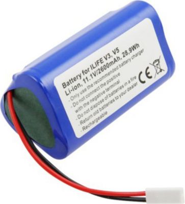 Pièce détachée AVIZAR pour ILIFE V3 / V5 11.1V 2600mAh 28.9Wh