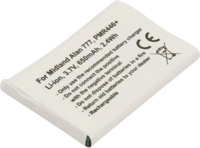 Pièce détachée AVIZAR Midland Alan 777 PMR446 3,7V 650mAh