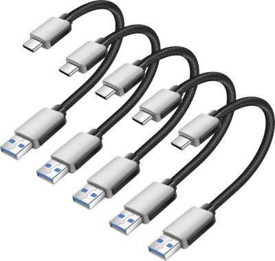 Câble USB AVIZAR USB vers USB-C 15cm 5 Pièces