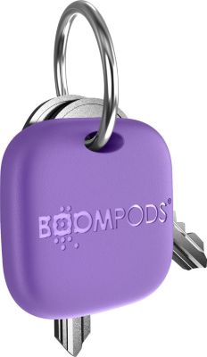 Tracker bluetooth BOOMPODS Tracker clé Boomtag Rechargeable Violet