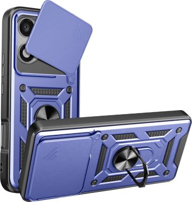 Coque AVIZAR Honor 400 Lite Bague Antichoc Bleu