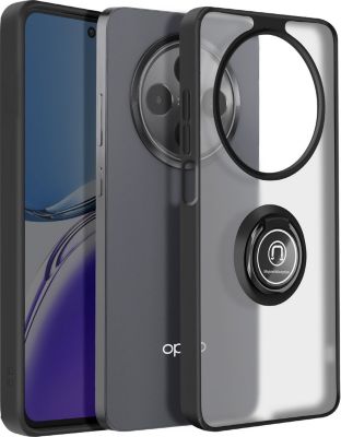 Coque AVIZAR Oppo Reno 12F Bague aimantée Noir