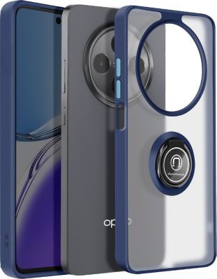 Coque AVIZAR Oppo Reno 12F Bague aimantée Bleu