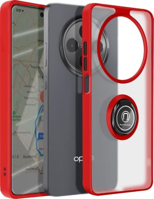Coque AVIZAR Oppo Reno 12F Bague aimantée Rouge