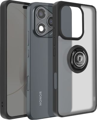 Coque AVIZAR Honor 400 Lite Bague aimantée Noir