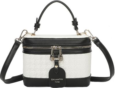 Sac bandoulière GALLANTRY Vanity pour Femme Motif Pied-de-Poule