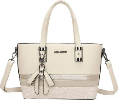 Sac bandoulière GALLANTRY avec Nœud et Bandoulière à Effet Python
