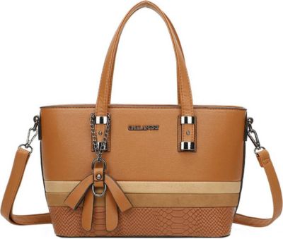 Sac bandoulière GALLANTRY avec Nœud et Bandoulière à Effet Python