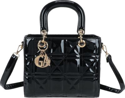 Sac bandoulière GALLANTRY pour Femme Motif Géométrique Effet Verni