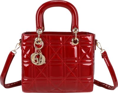 Sac bandoulière GALLANTRY pour Femme Motif Géométrique Effet Verni