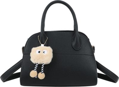 Sac bandoulière GALLANTRY pour Femme Grainé avec Breloque Peluche