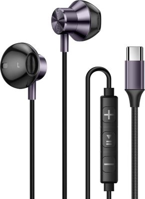 Ecouteurs LINQ USB-C Semi Intra-auriculaires Gris