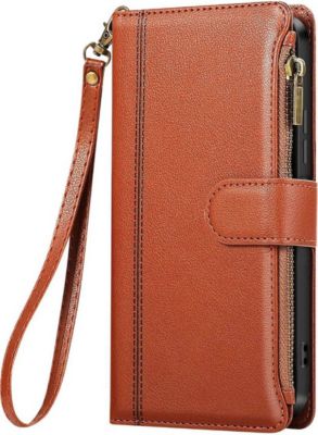 Etui AVIZAR pour Galaxy S25 Edge Zippé avec Dragonne