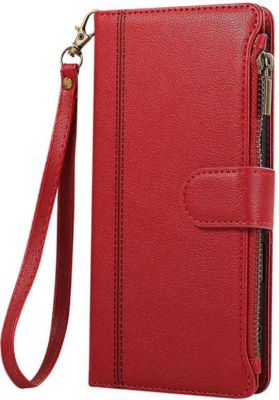 Etui AVIZAR iPhone 16 à Zip avec Dragonne Détachable