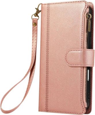 Etui AVIZAR iPhone 16 Zippé avec Dragonne Détachable