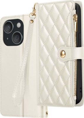 Etui AVIZAR pour iPhone 15 Texturé avec Porte Cartes