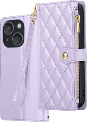 Etui AVIZAR pour iPhone 15 Texturé avec Porte Cartes