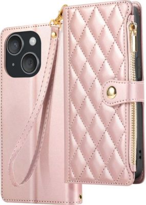 Etui AVIZAR pour iPhone 15 Texturé avec Porte Cartes