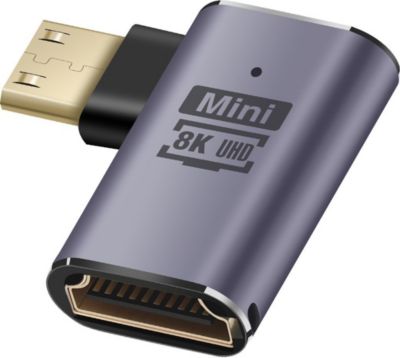 Adaptateur HDMI/Mini HDMI LINQ HDMI vers Mini HDMI Mâle Coudé à Droite