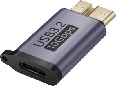 Adaptateur USB LINQ USB-C Femelle vers Micro-B Mâle 10Gbps