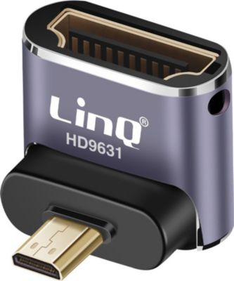 Adaptateur HDMI/Micro HDMI LINQ HDMI vers Micro HDMI Coudé 90° 8K UHD