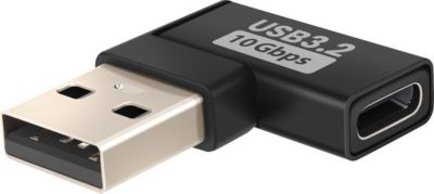 Adaptateur USB LINQ USB-C vers USB-A 3.2 Coudé à Droite