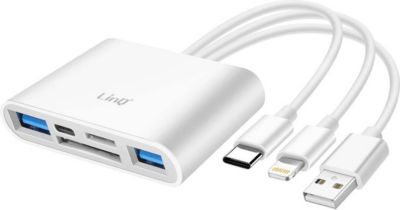Hub LINQ 3 en 1 USB / USB-C / Lightning